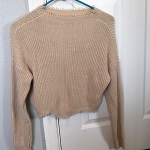 Cream sweater